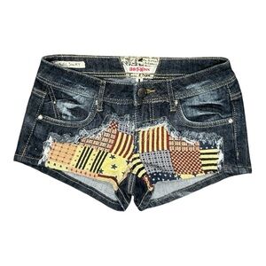 Hot Kiss - NWT - Women's Patchwork Denim Shorts - Blue